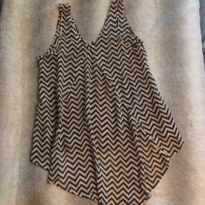 Cute chevron blouse top for women